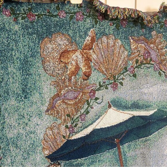 Kathy Hatch Beach Scene Tapestry Throw Blanket - Picture 4 of 10